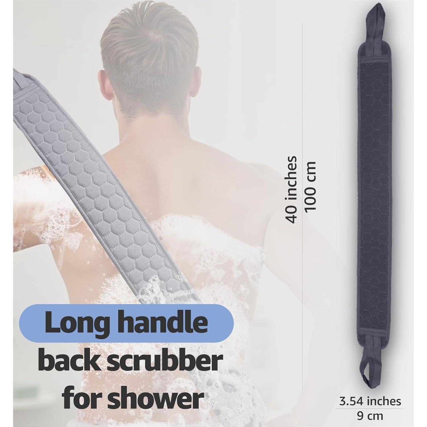 Esfregador de Espalda XNXA 101.6 cm Doble Lado Exfoliante