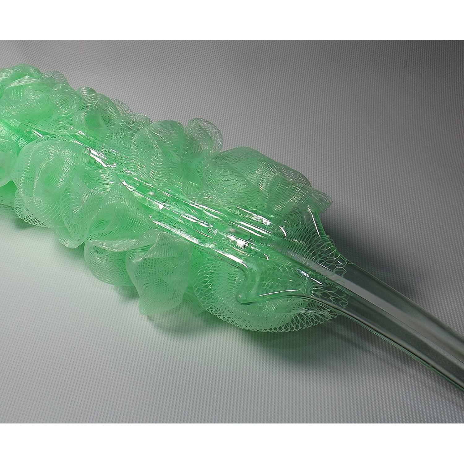 Esponja de Baño Suave QQC con Mango Largo 42.9cm Verde