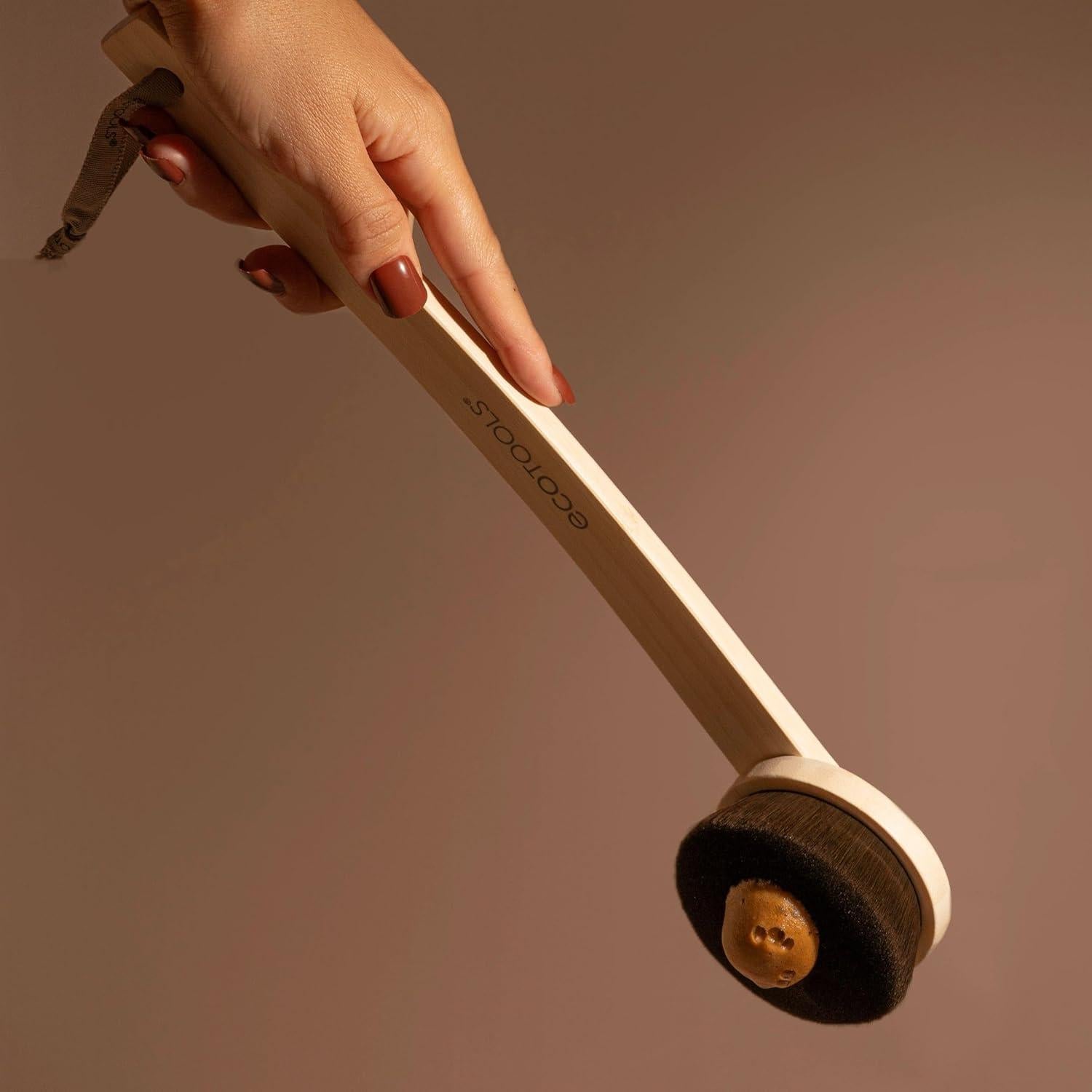 Aplicador de Bronceado EcoTools Good Tan, Mango Largo 35cm