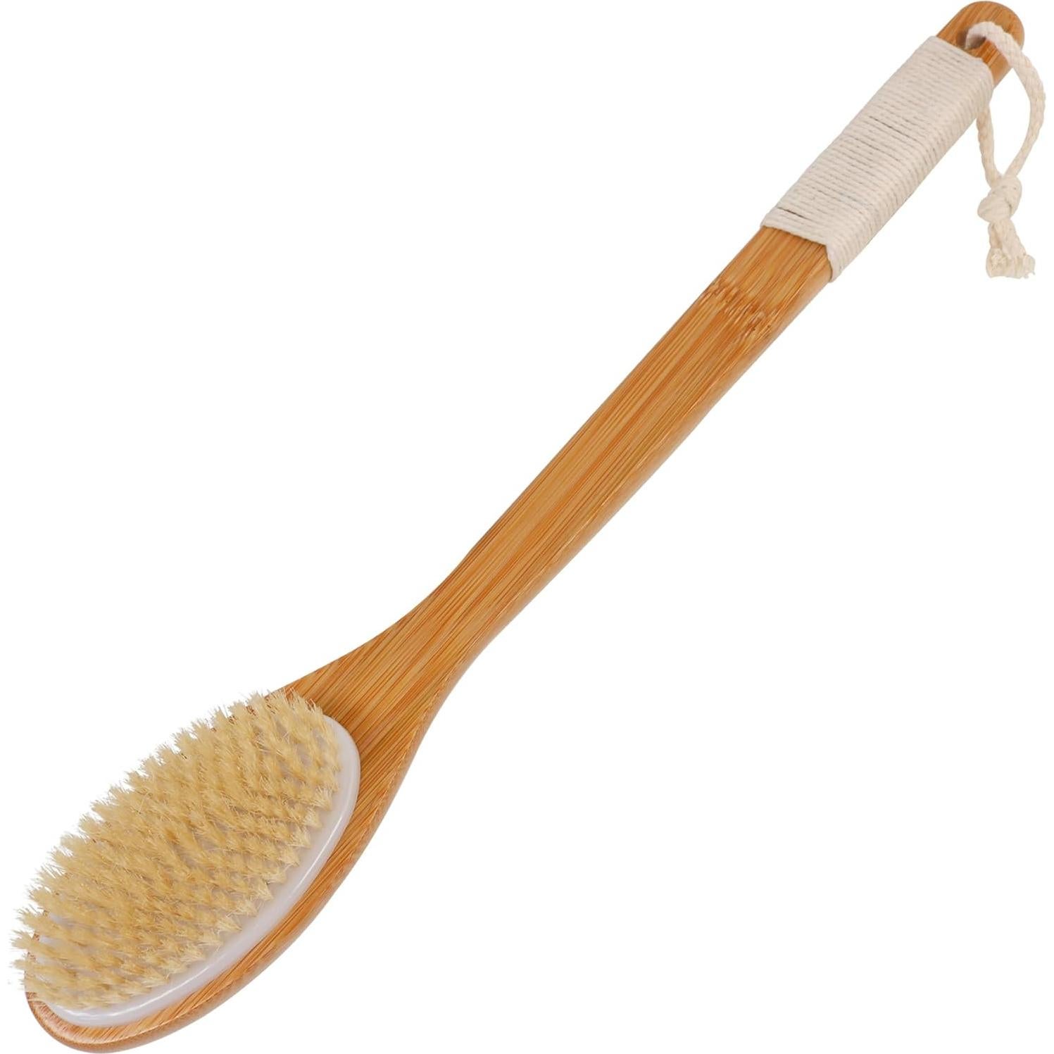 Cepillo de Baño Exfoliante OWIIZI de Bambú 45cm Antideslizante