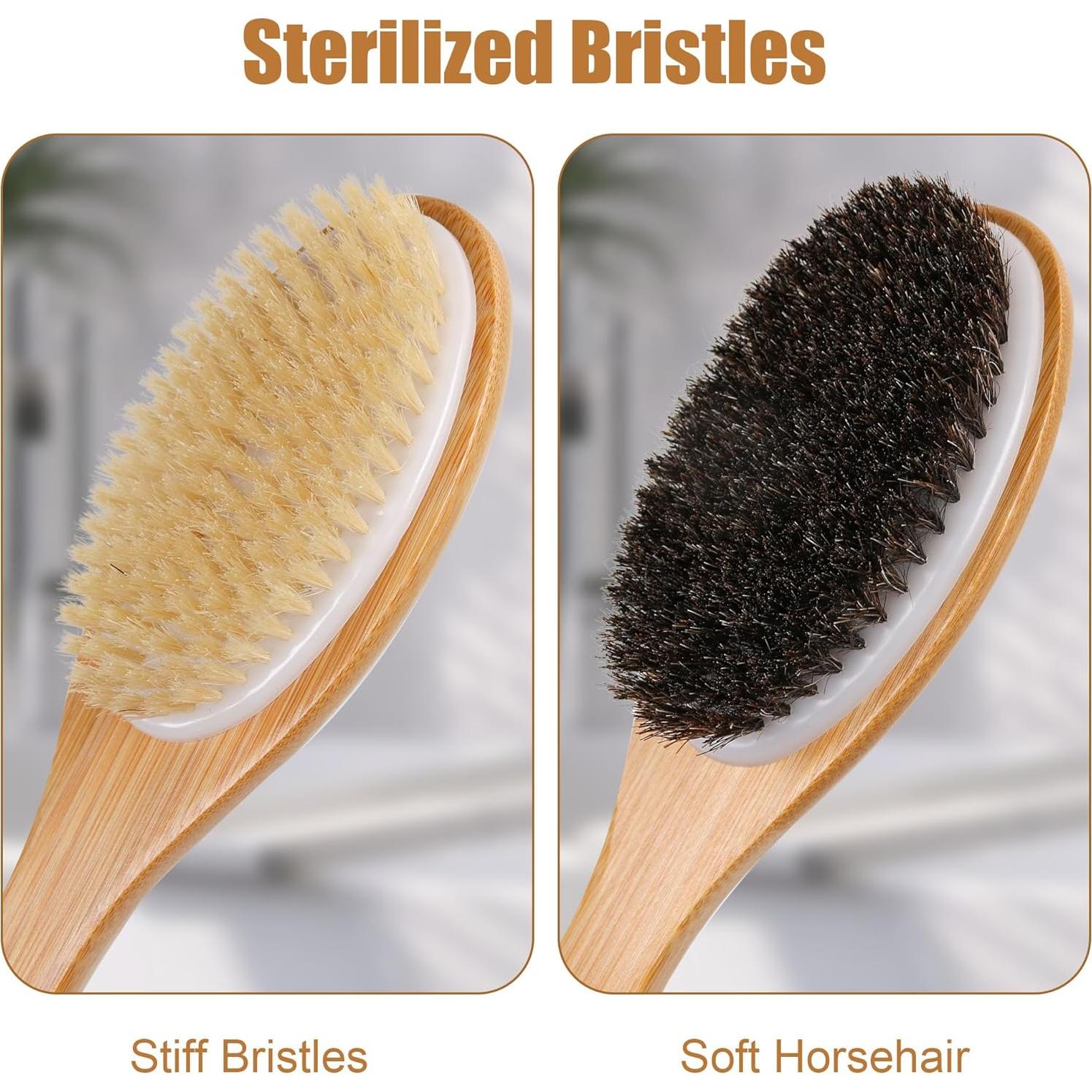 Cepillo de Baño Exfoliante OWIIZI de Bambú 45cm Antideslizante