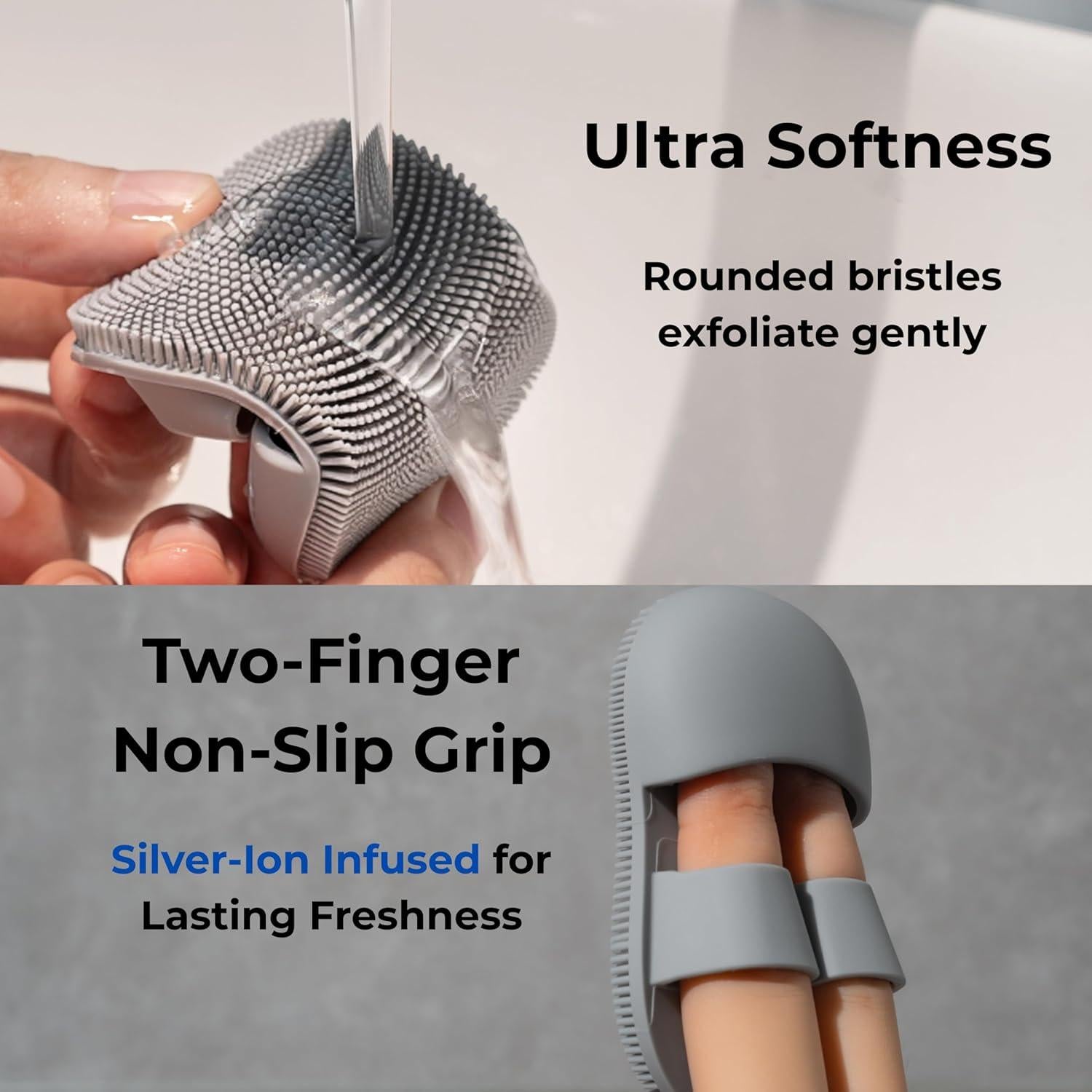 Juego de Exfoliantes Corporales de Silicona SelectShen - Suave y Ecológico