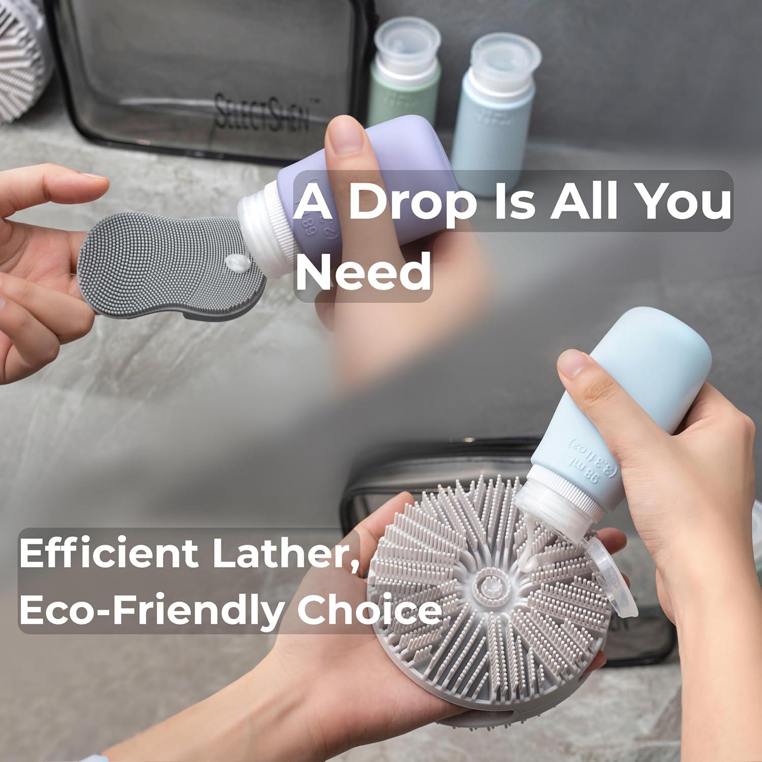 Juego de Exfoliantes Corporales de Silicona SelectShen - Suave y Ecológico