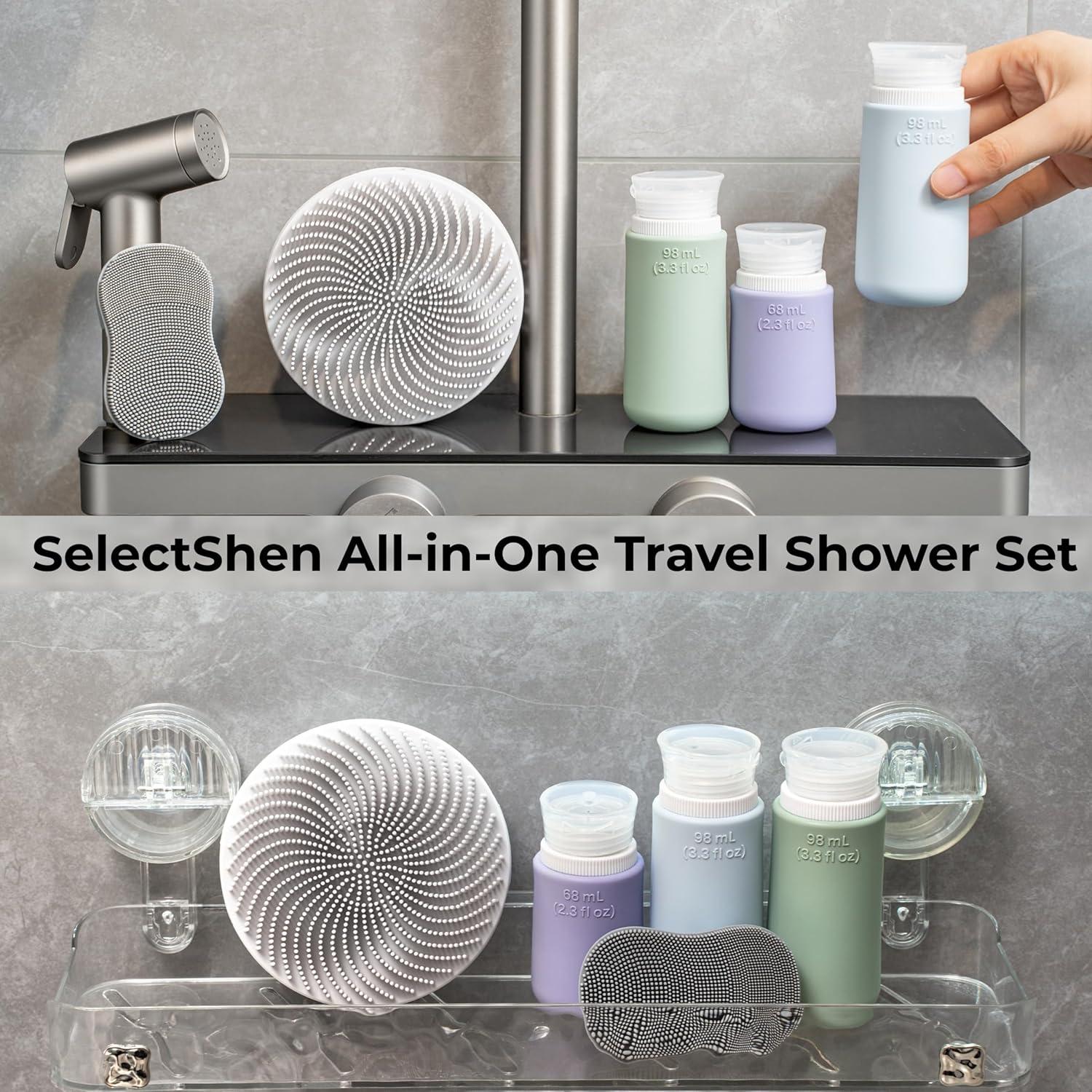 Juego de Exfoliantes Corporales de Silicona SelectShen - Suave y Ecológico