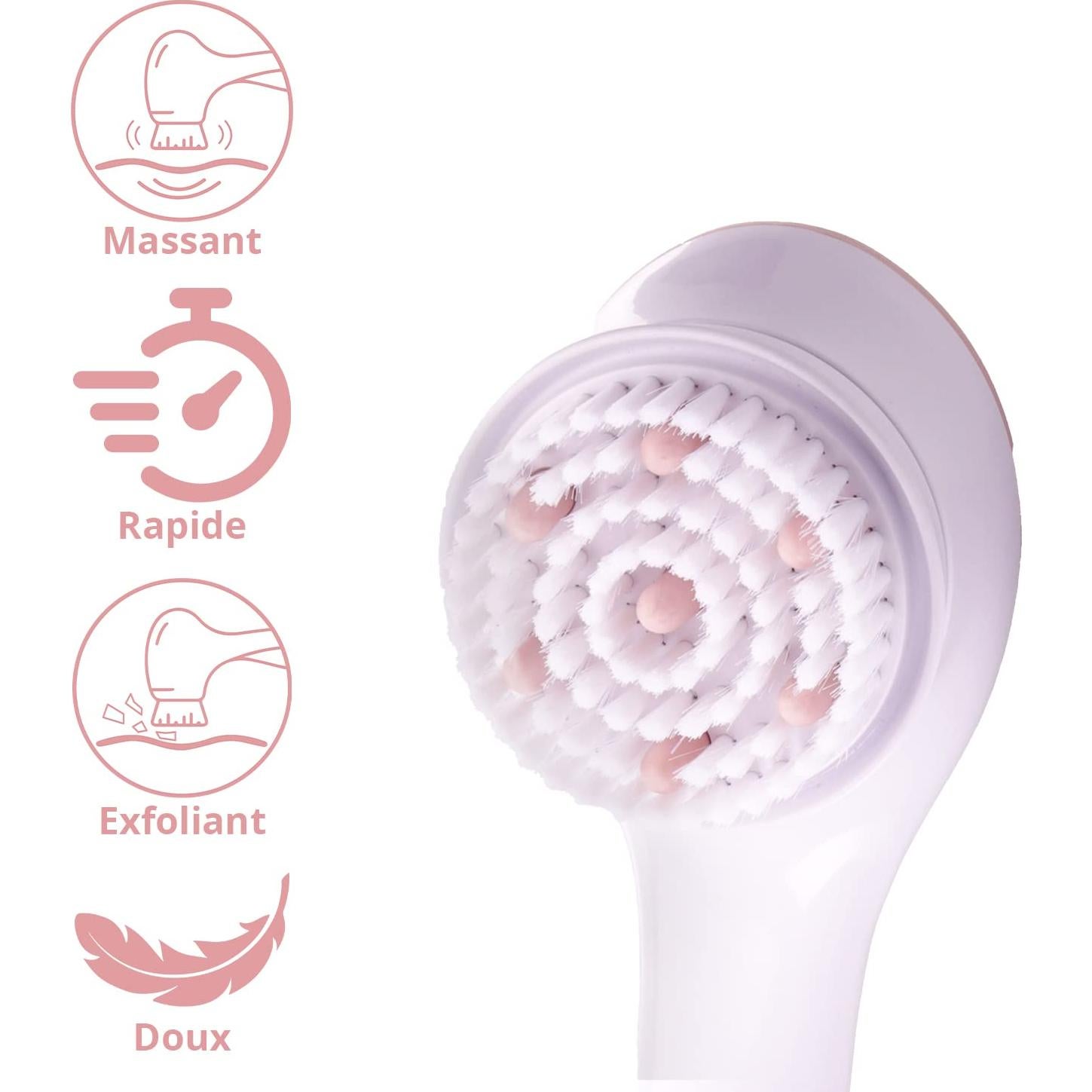 Cepillo Corporal Eléctrico Flawless Cleanse Spa - 3 Cabezas