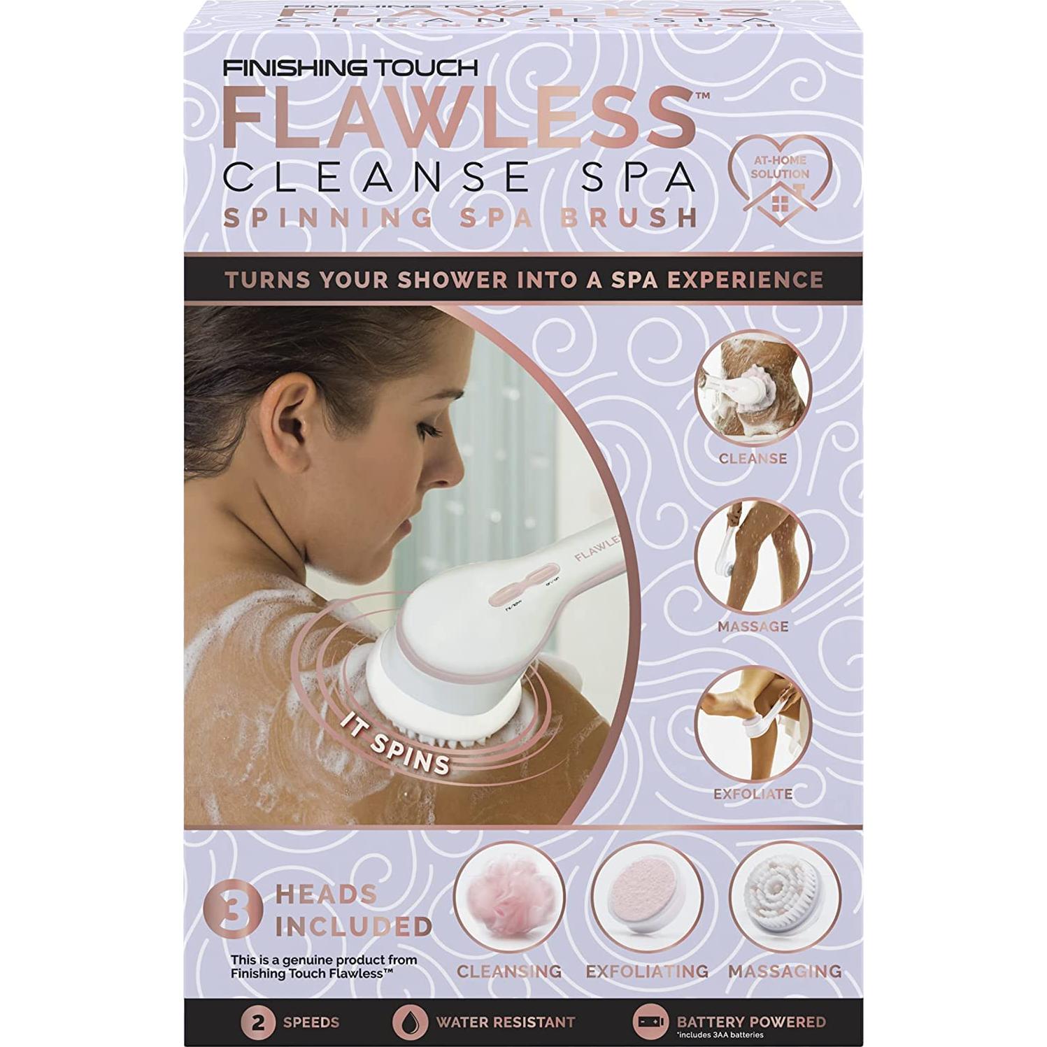 Cepillo Corporal Eléctrico Flawless Cleanse Spa - 3 Cabezas