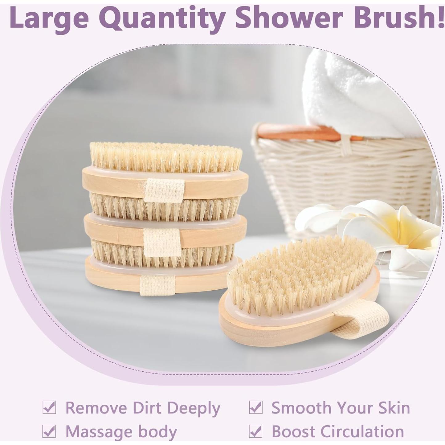 Set de 4 Cepillos Corporales Exfoliantes KoMvzyl para Drenaje Linfático