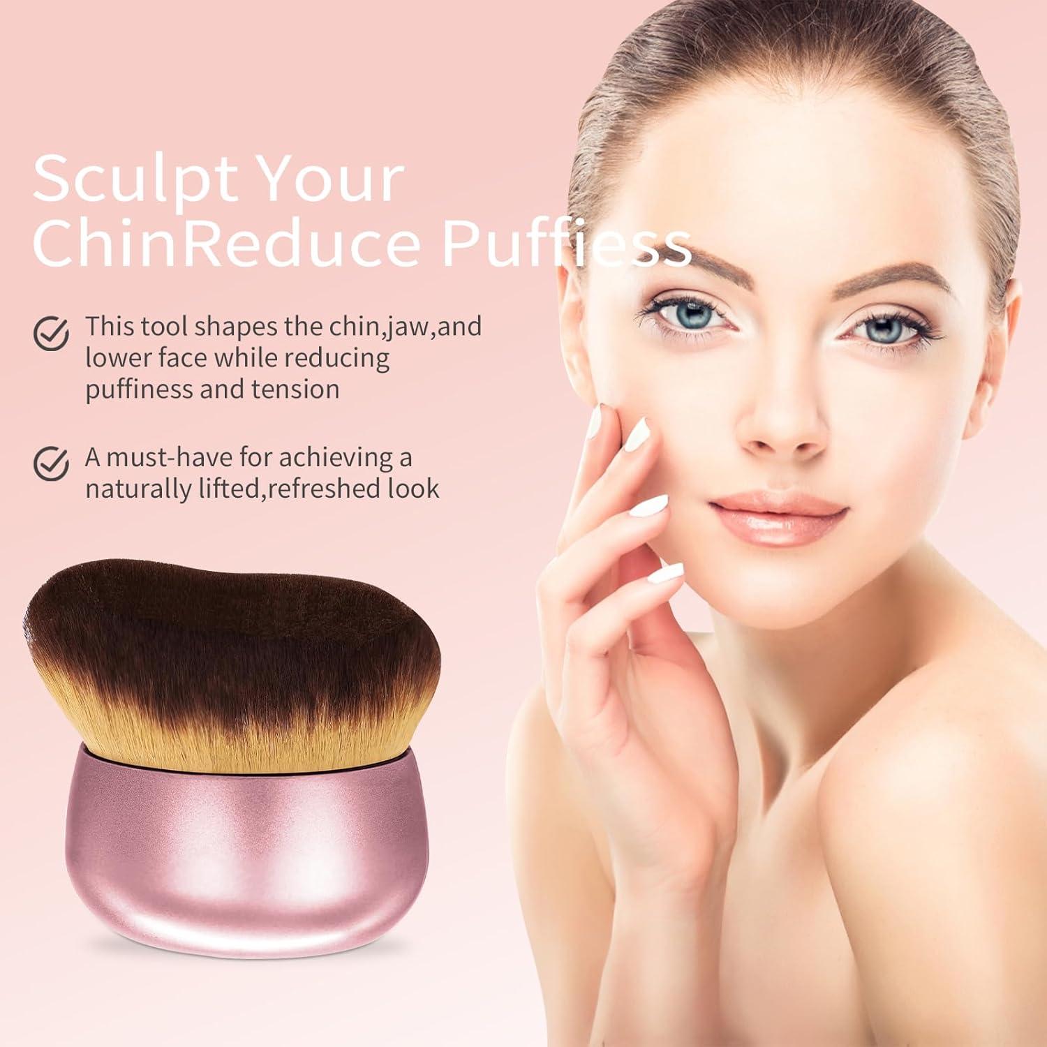 Brocha de Maquillaje Corporal MUOYID 75 mm Dorado Mate