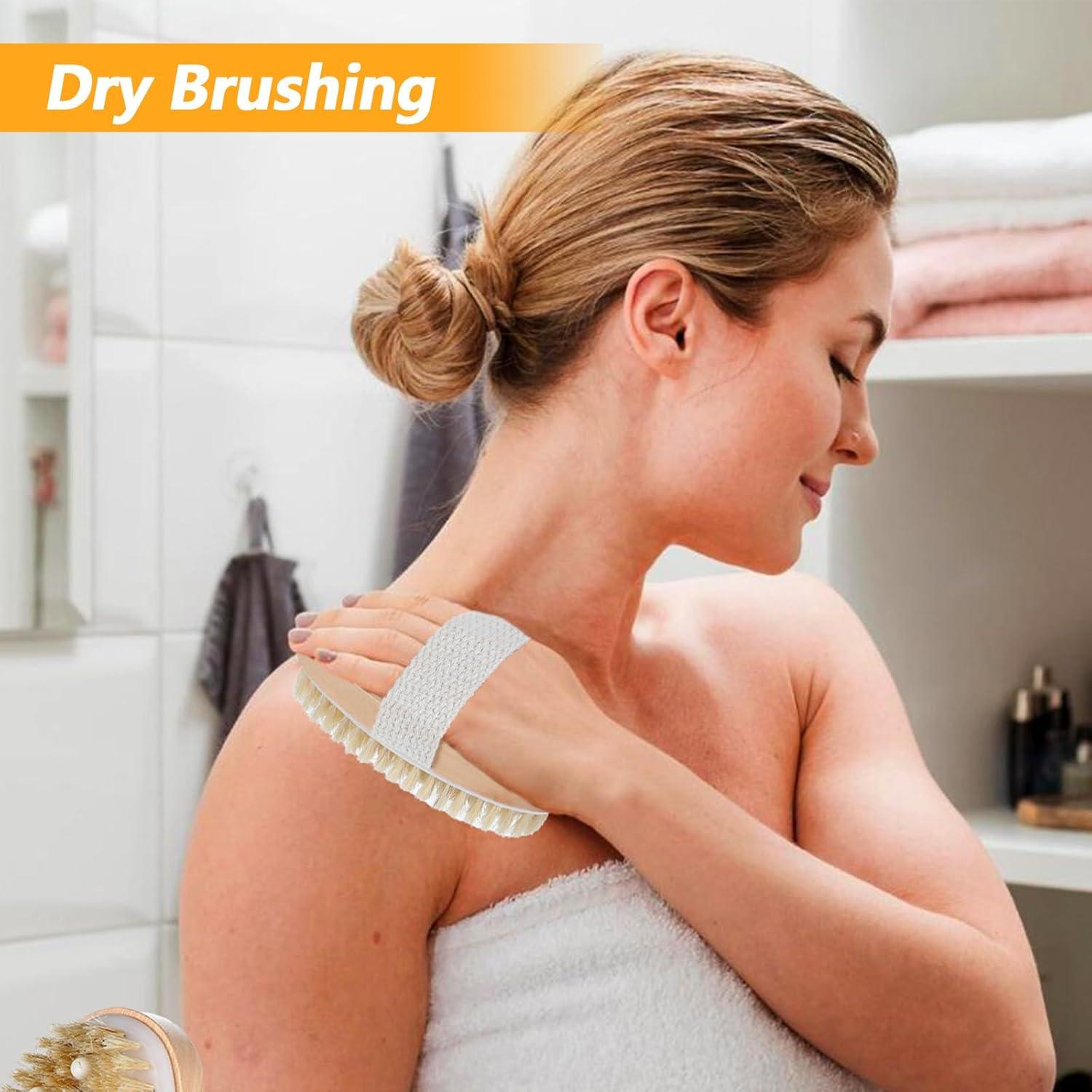 10 Cepillos Corporales Exfoliantes Tobeelec 12.5x6.5cm