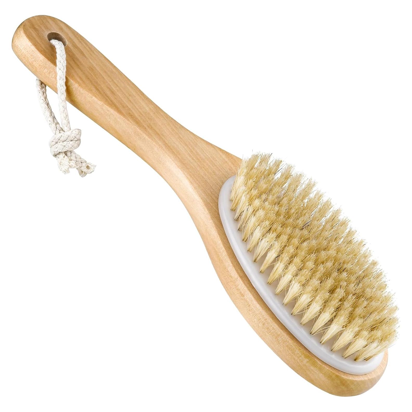 Cepillo Corporal de Cerda de Jabalí Ancable - Exfoliante Natural