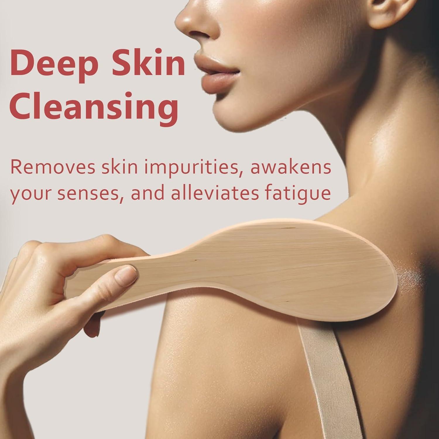 Cepillo Corporal de Madera Jaasuee con Fibras de Sisal 26x10cm