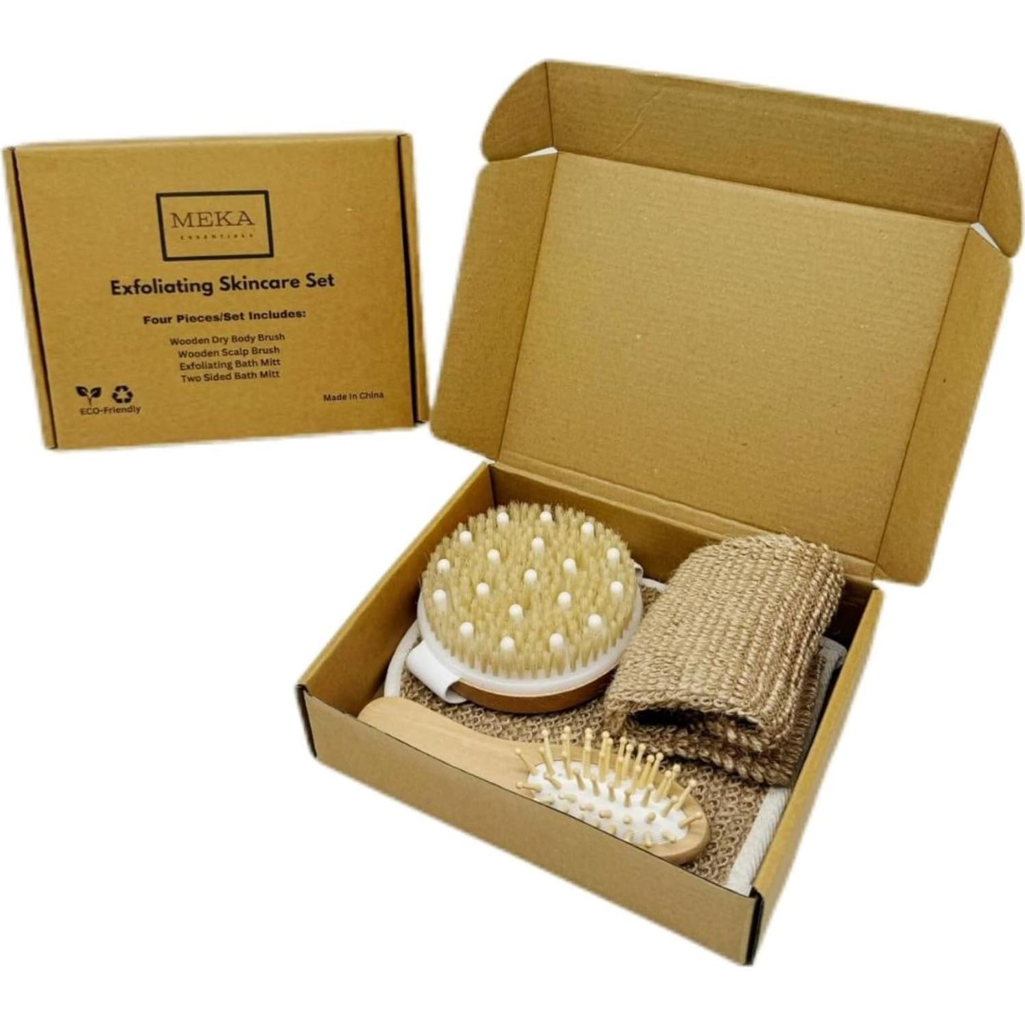 Set de Cuidado de la Piel Ecológico Meka Essentials 4 Piezas