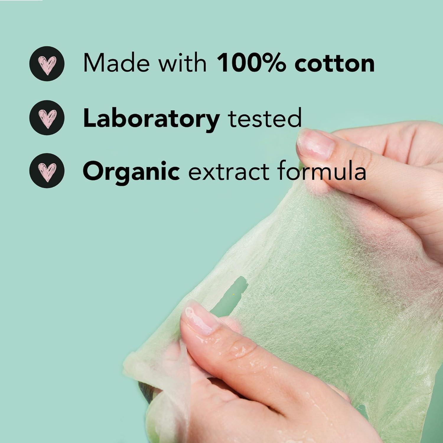 Conjunto de 12 Mascarillas Faciales Celavi Coreanas Hidratantes