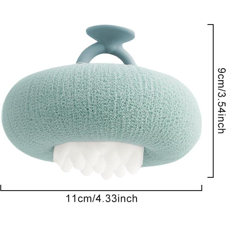 Paquete de 2 bolas de baño exfoliantes iayokocc Rosa y Cian