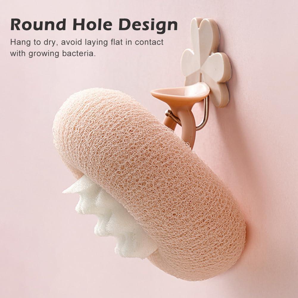 Paquete de 2 bolas de baño exfoliantes iayokocc Rosa y Cian