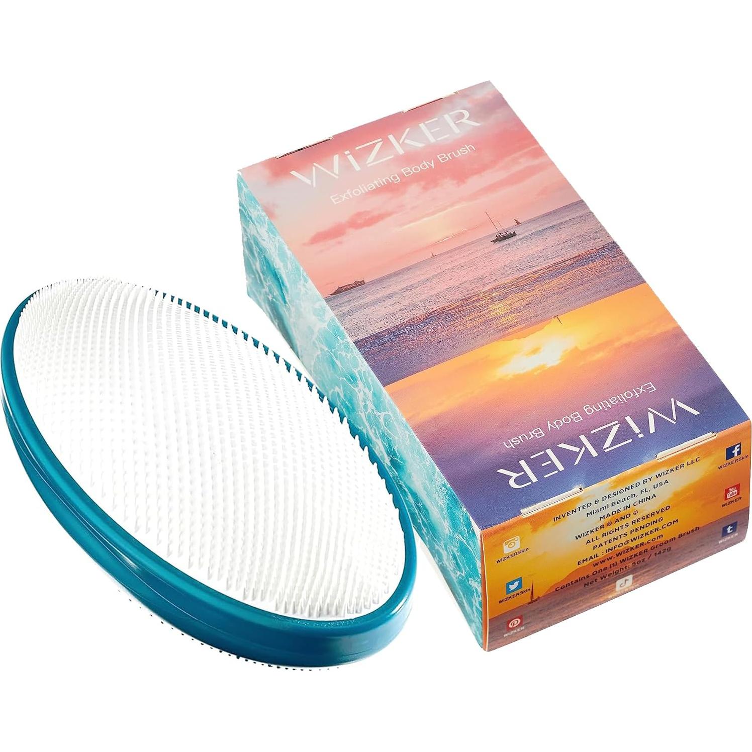 Cepillo Exfoliante WIZKER Groom 2-en-1 para Vellos Encarnados