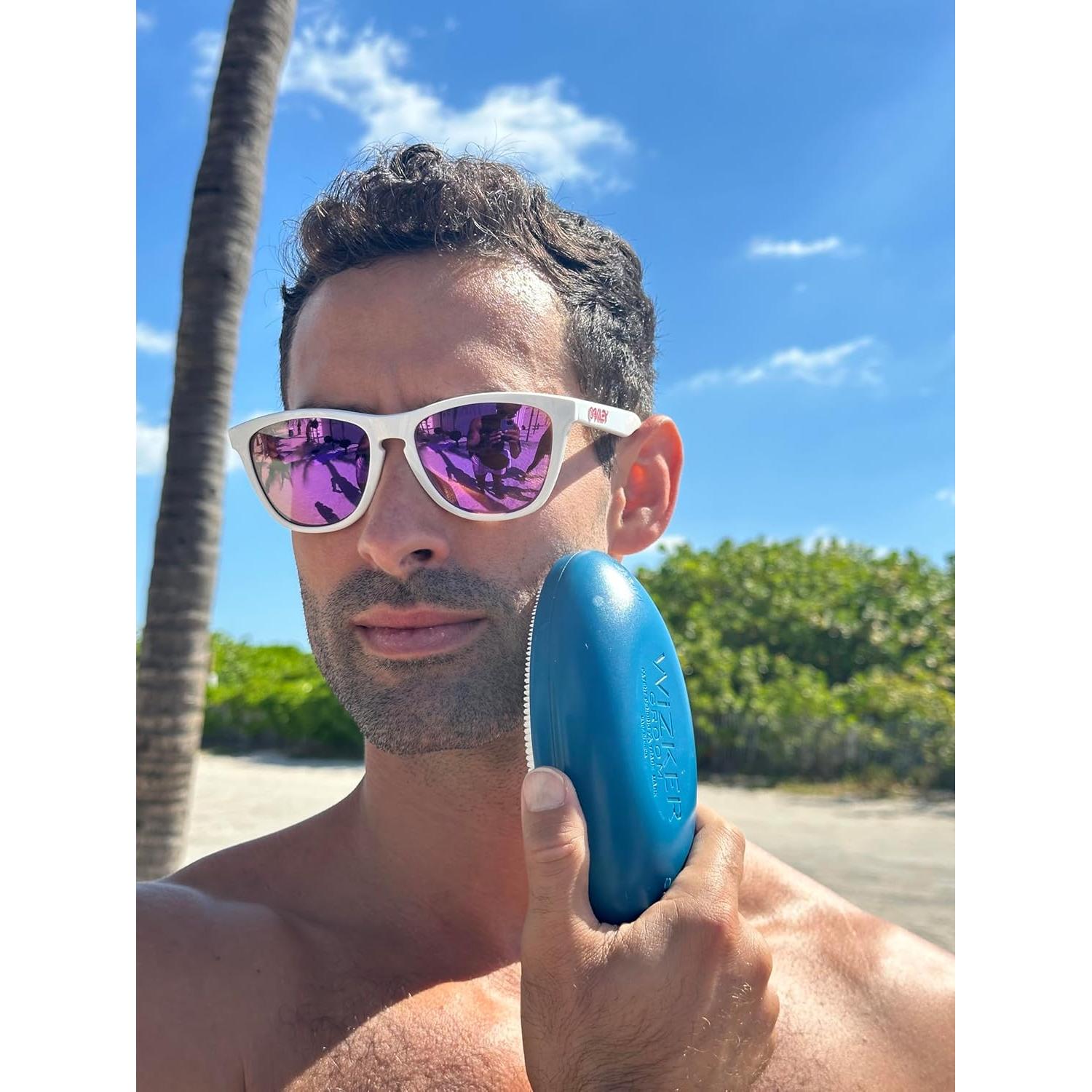 Cepillo Exfoliante WIZKER Groom 2-en-1 para Vellos Encarnados