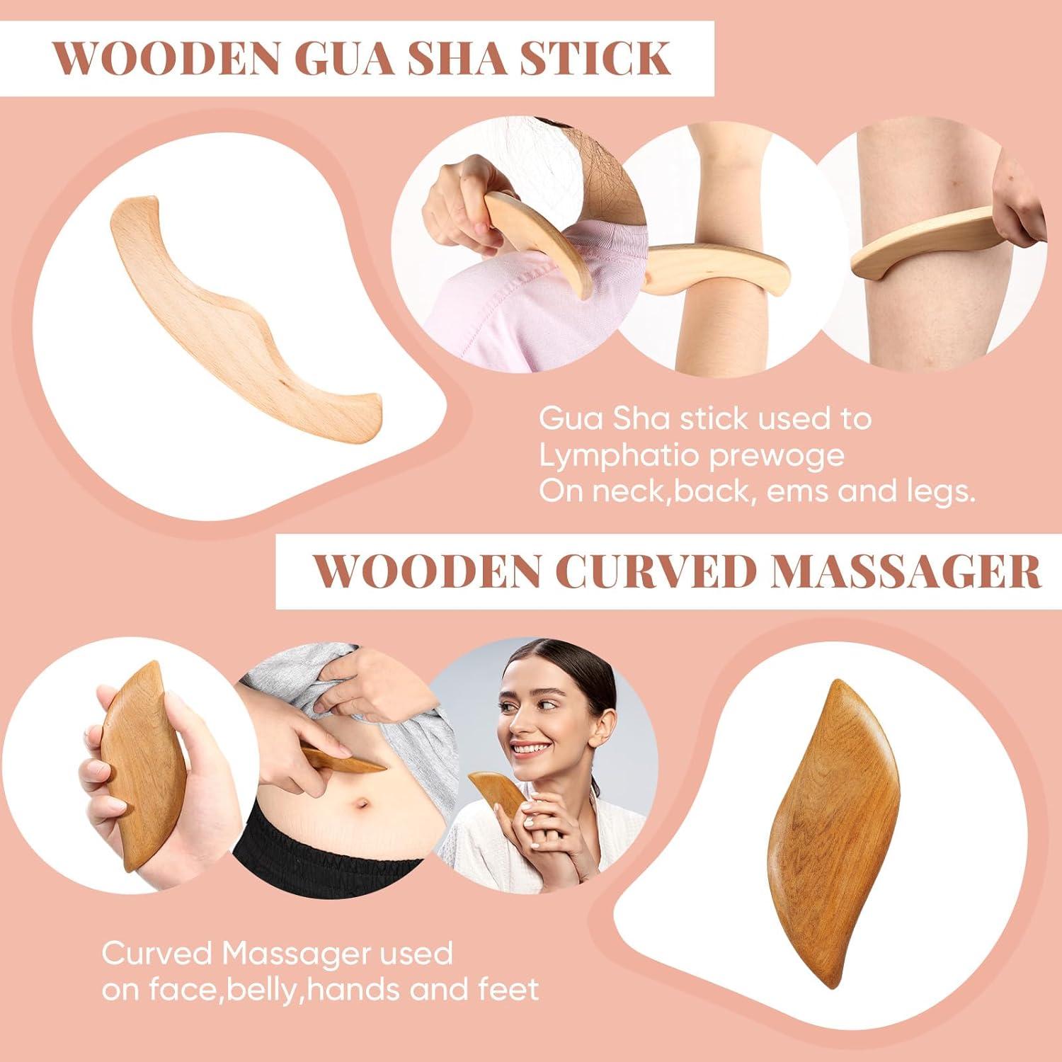 Set 4 en 1 Cepillos Secos Veganos Lineshading para Drenaje Linfático