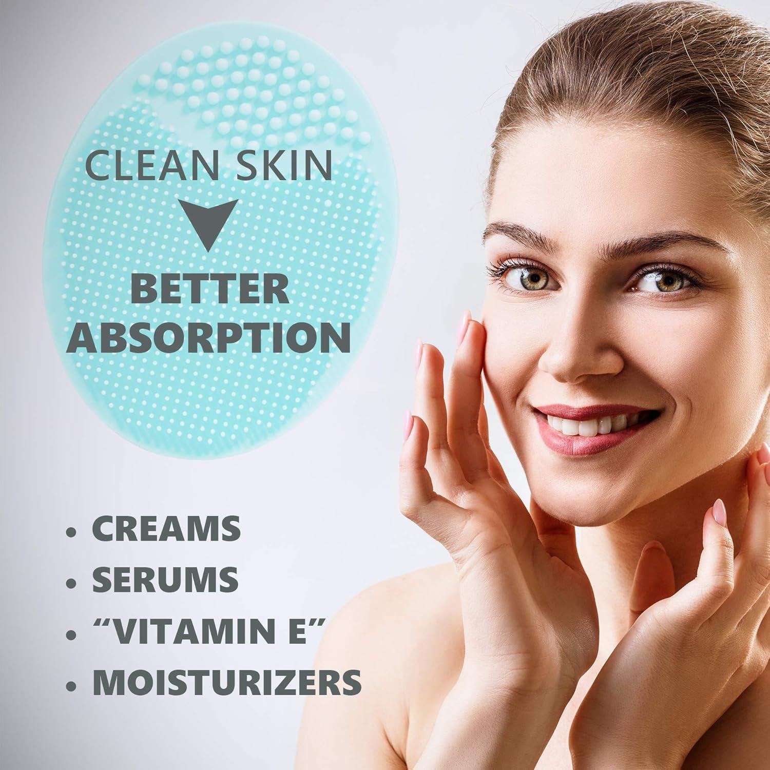 Dylonic Set de 3 Cepillos Exfoliantes para Cuerpo y Cara