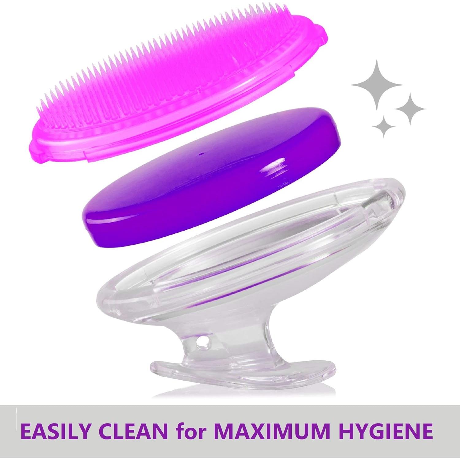 Dylonic Set de 3 Cepillos Exfoliantes para Cuerpo y Cara