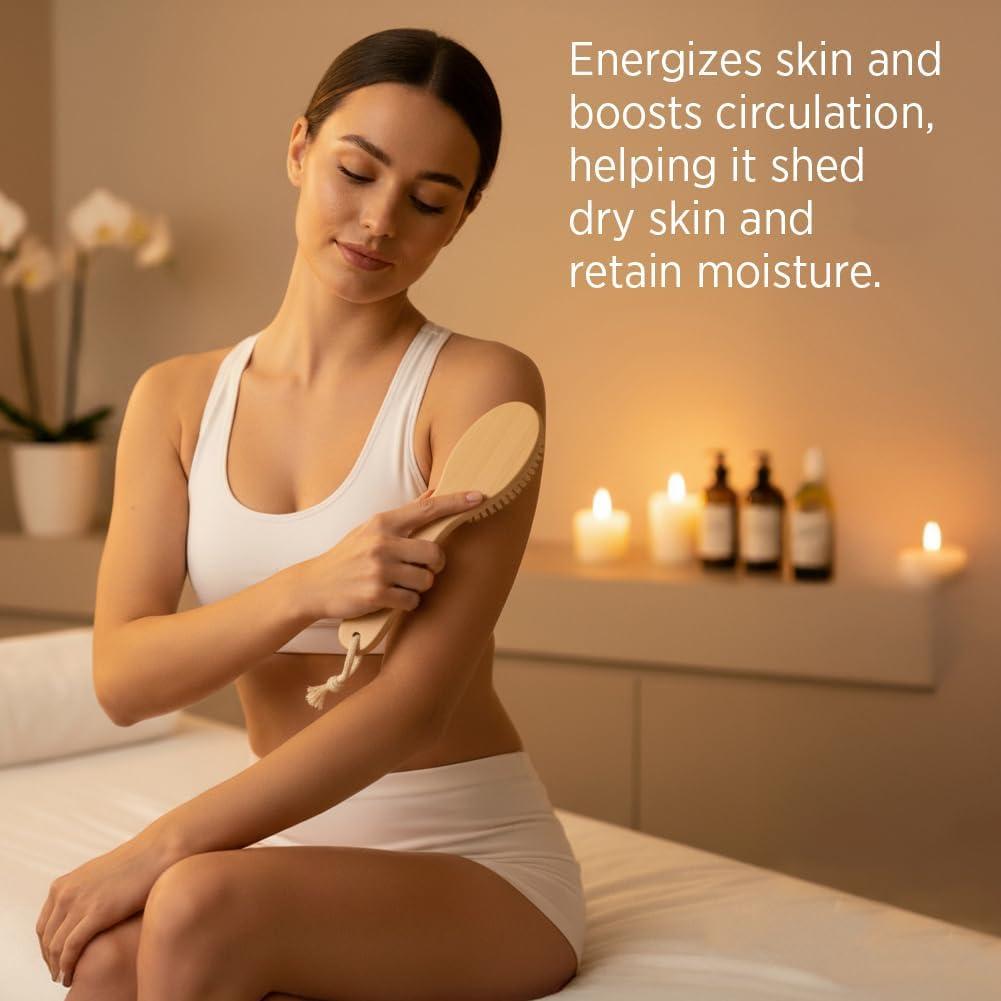 Cepillo Seco Terapéutico Tiger Tail - Exfoliante y Masaje