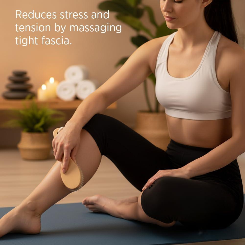 Cepillo Seco Terapéutico Tiger Tail - Exfoliante y Masaje