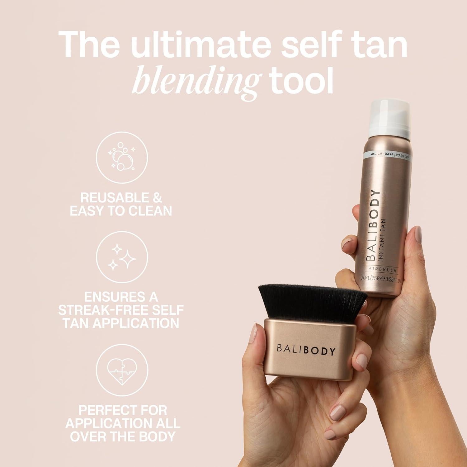 Brocha Kabuki Bali Body para Autobronceador - Ultra Suave 8.2cm