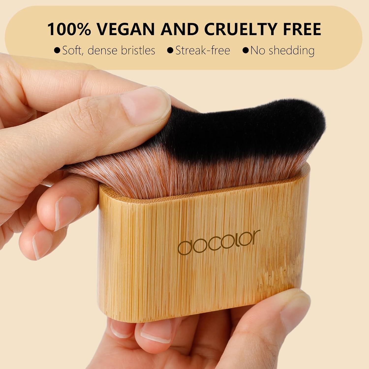 Brocha de Bronceado Docolor Grande Vegana para Cuerpo 15.2cm