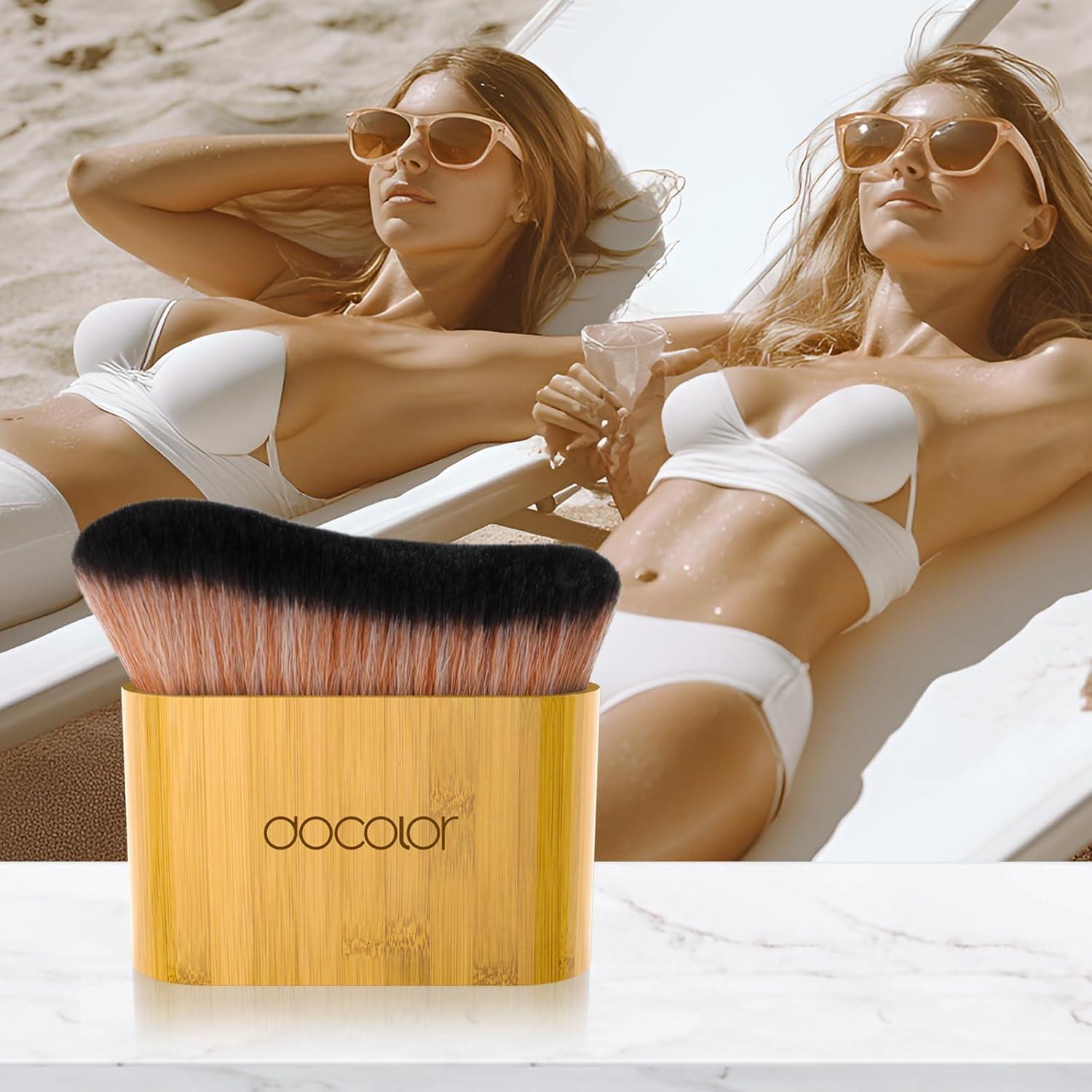 Brocha de Bronceado Docolor Grande Vegana para Cuerpo 15.2cm