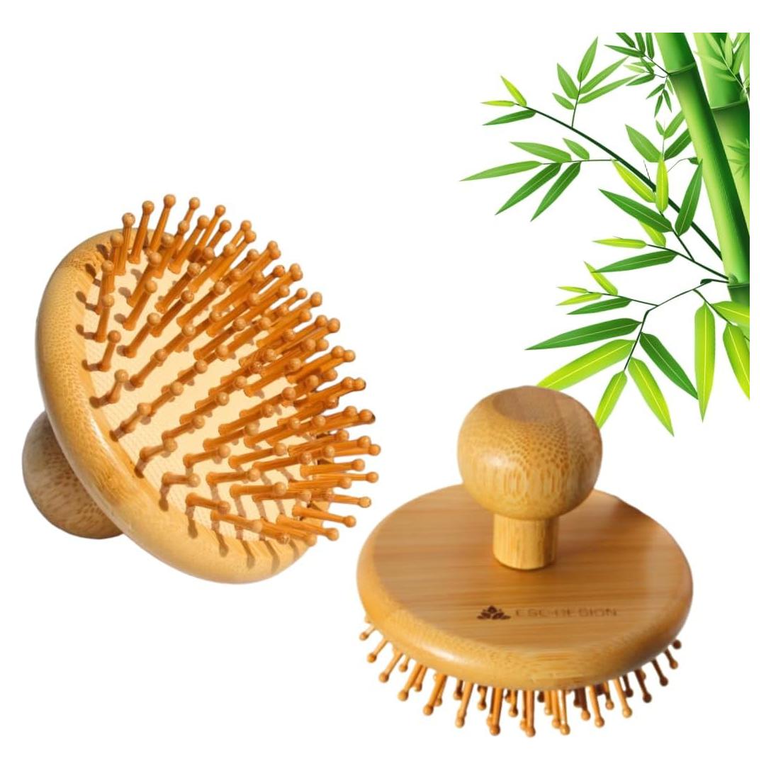 Cepillo de Bambú EscoDesign para Cuero Cabelludo - Antiestático