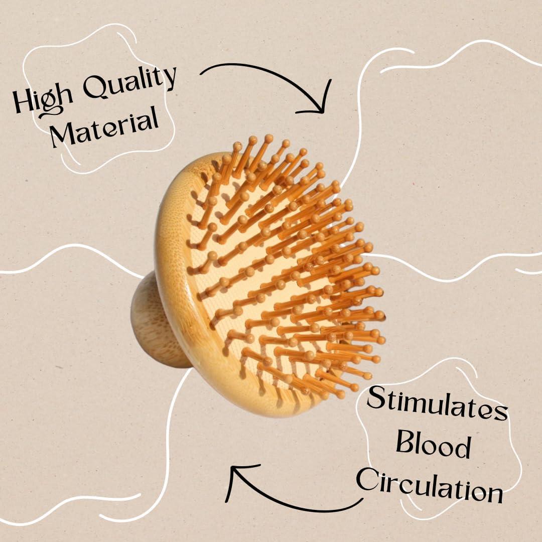 Cepillo de Bambú EscoDesign para Cuero Cabelludo - Antiestático