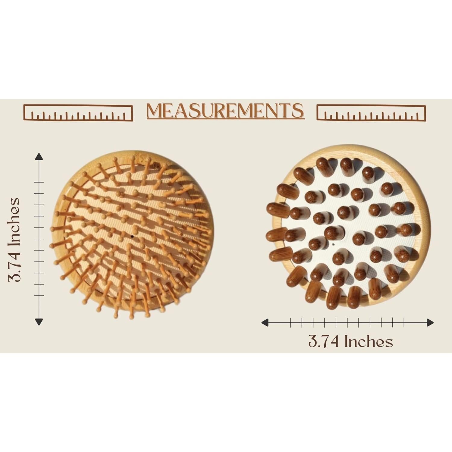 Cepillo de Bambú EscoDesign para Cuero Cabelludo - Antiestático