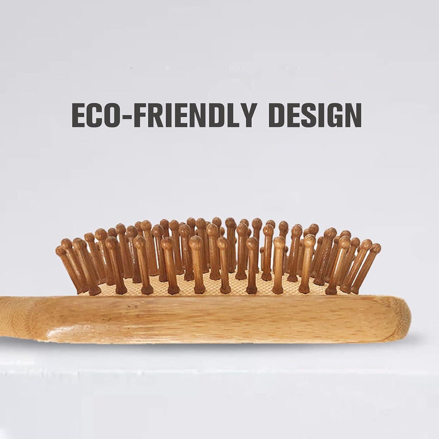 Cepillo y Peine Desenredante de Bambú Ecológico 2 Piezas