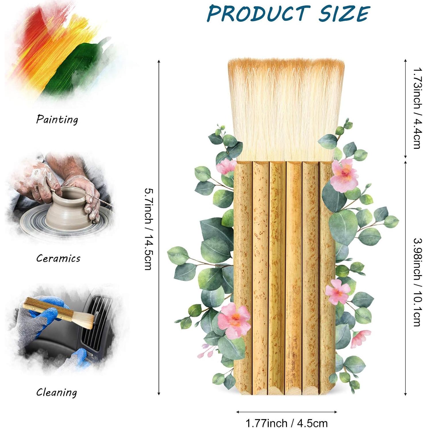 Set de 2 Pinceles Hake Tenare de Bambú para Acuarela
