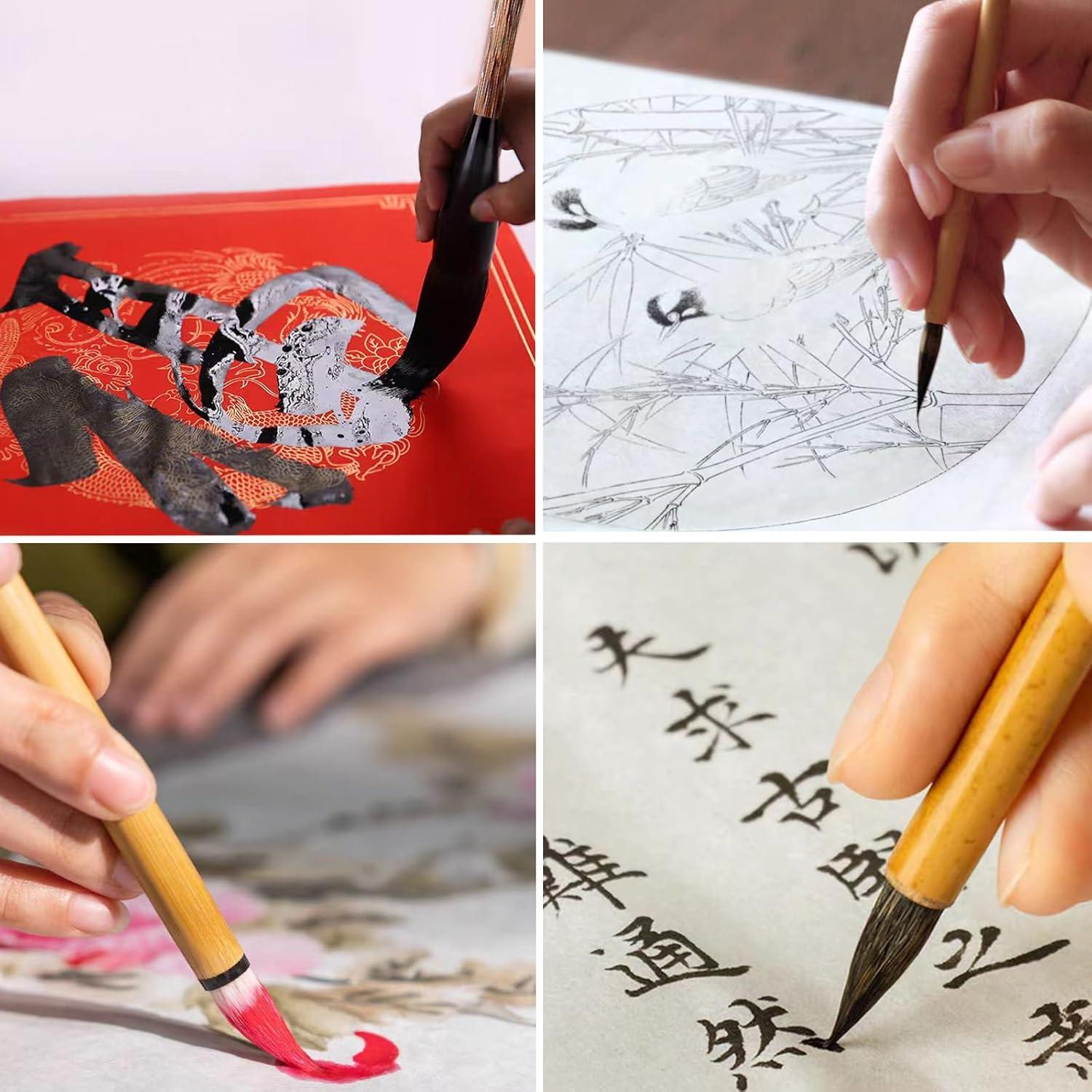 Juego de Pinceles de Caligrafía China DIUDIU CAT - 10 Piezas