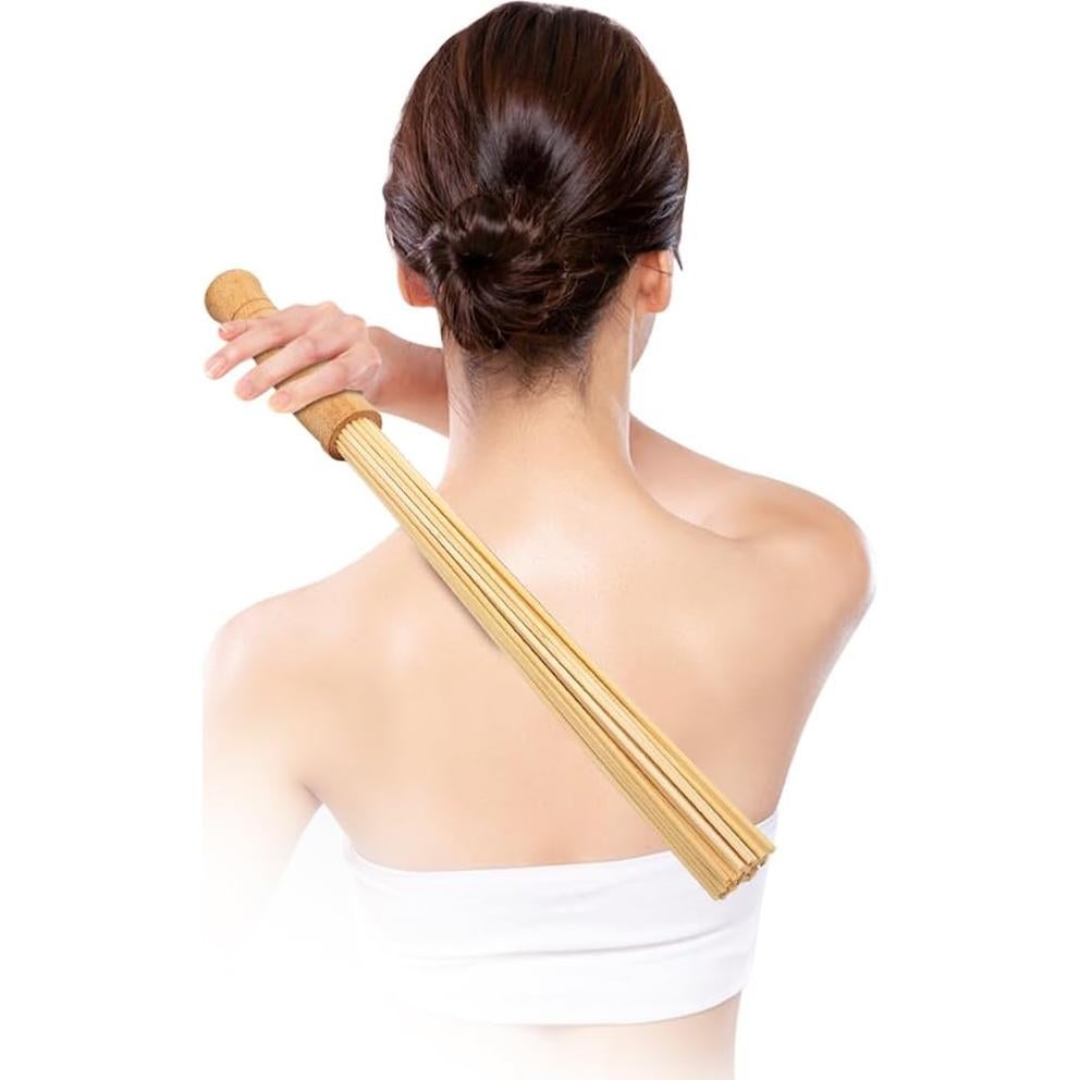 Palillo de Masaje de Bambú WYJTPONE 40.64 cm Portátil