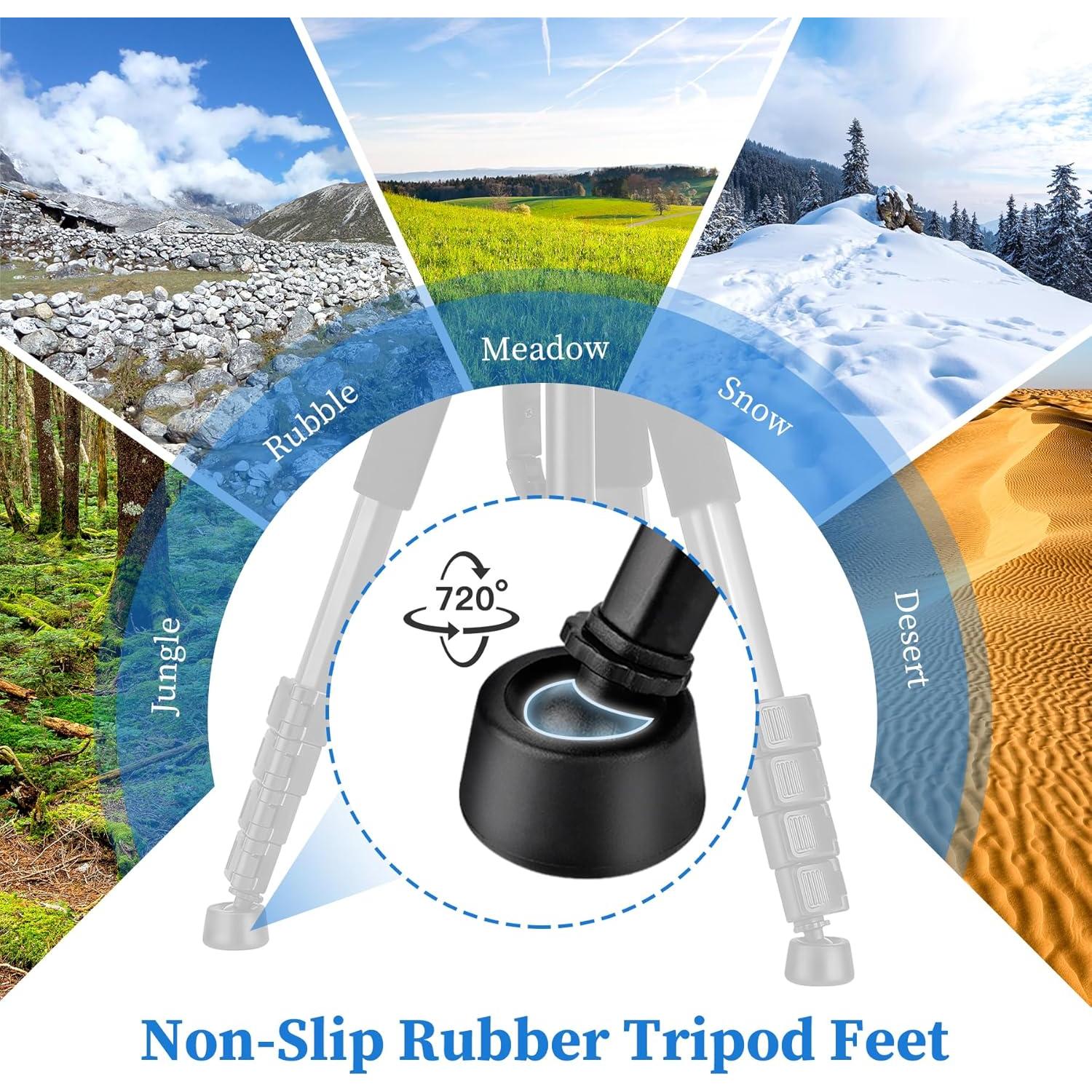 Trípode JOILCAN 182 cm 5 en 1 para cámara y teléfono