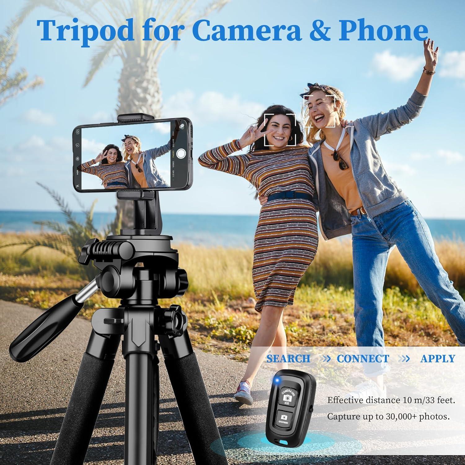 Trípode JOILCAN 182 cm 5 en 1 para cámara y teléfono