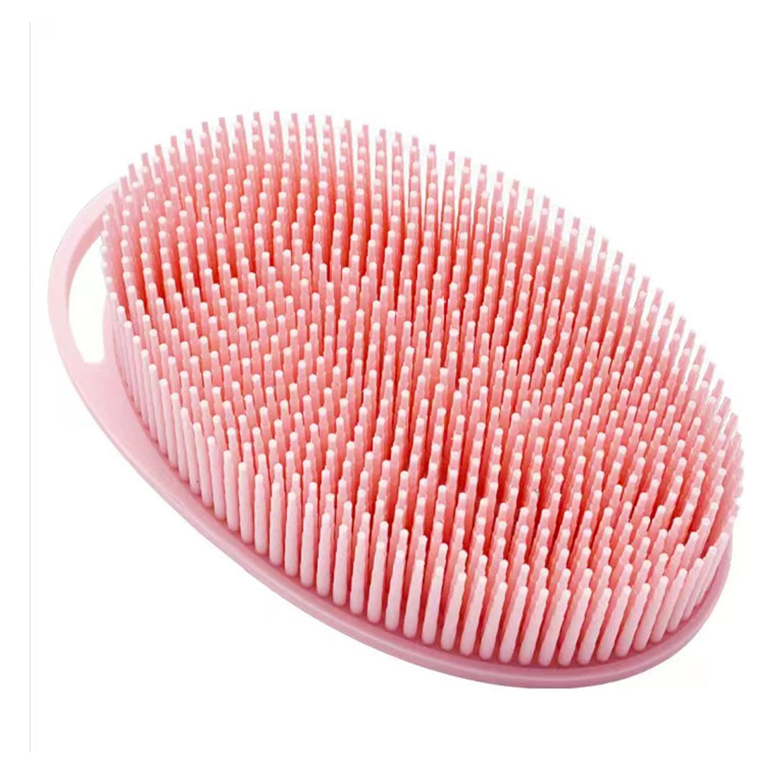 Esponja Exfoliante Corporal de Silicona MR LION Rosa 2 en 1