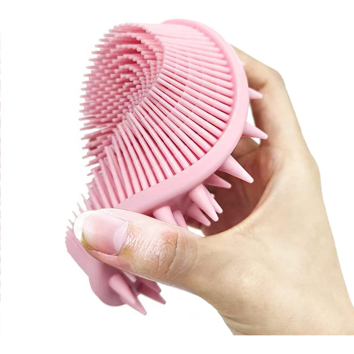 Esponja Exfoliante Corporal de Silicona MR LION Rosa 2 en 1