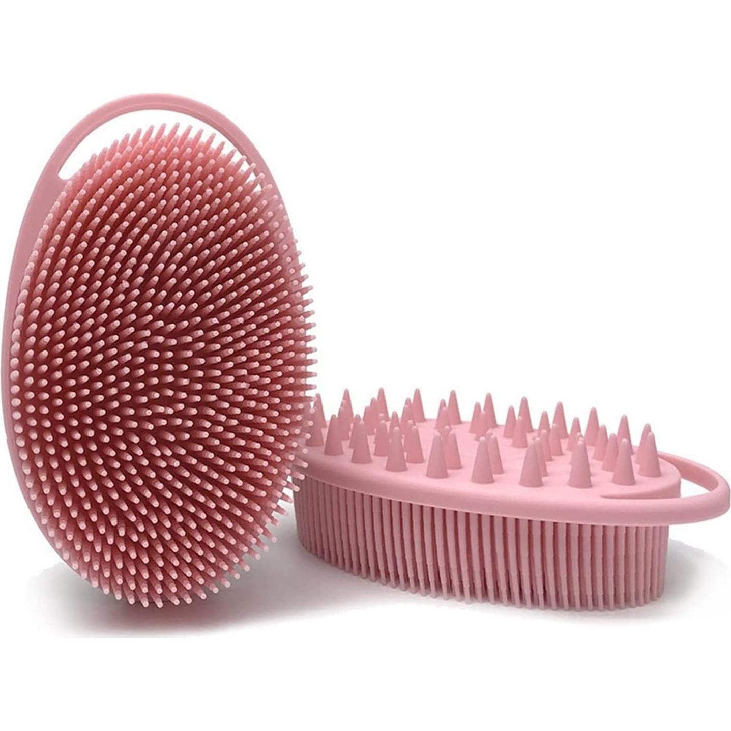 Esponja Exfoliante Corporal de Silicona MR LION Rosa 2 en 1