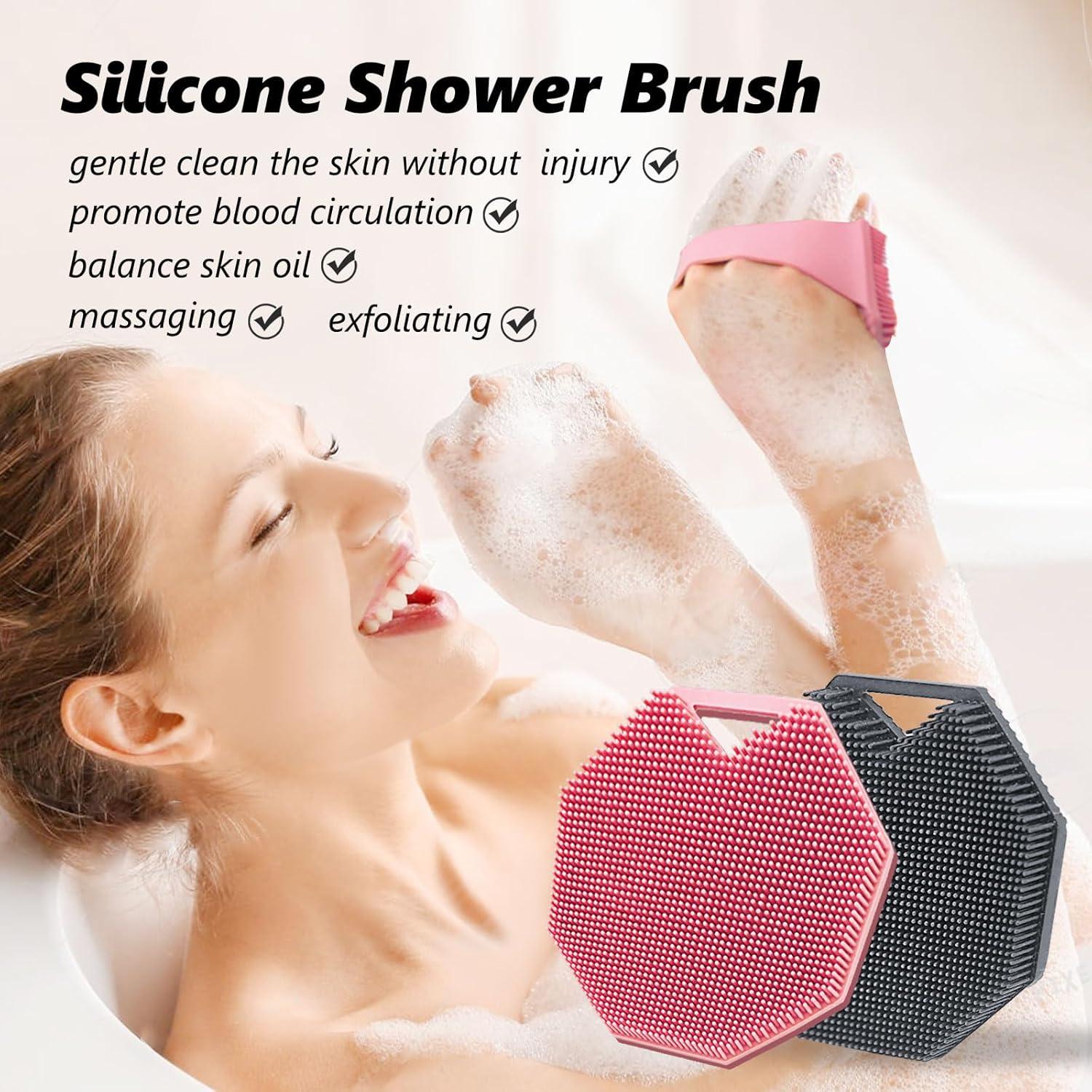 Esponjas de Silicona para el Cuerpo CAMENDE - 2 Unidades Exfoliantes