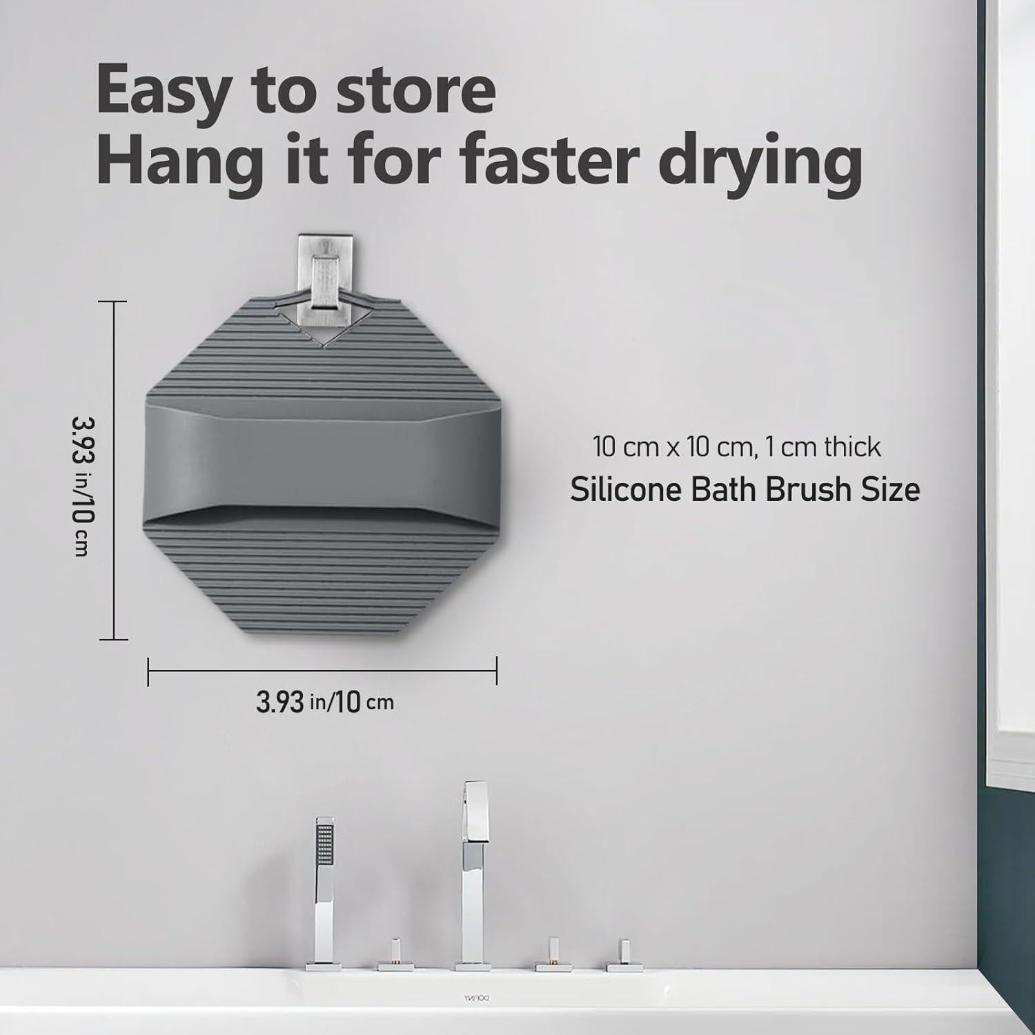 Esponjas de Silicona para el Cuerpo CAMENDE - 2 Unidades Exfoliantes