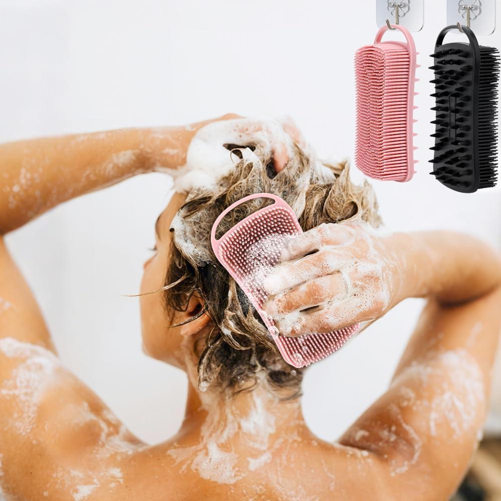 Esponja Corporal de Silicona 2 en 1 Funactu Rosa y Negro