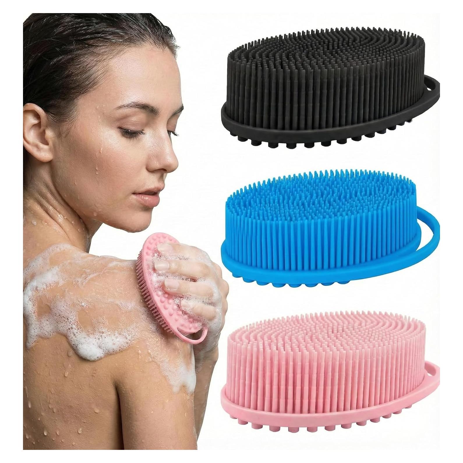 Exfoliante de Cuerpo de Silicona CamareR Paquete de 3