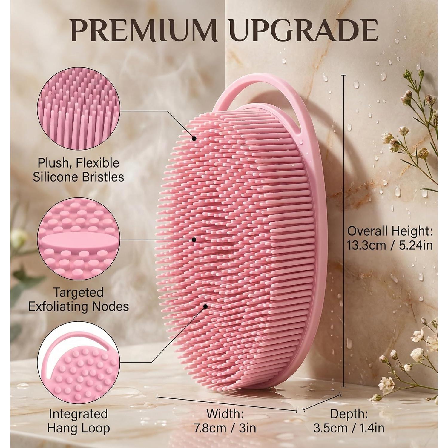 Exfoliante de Cuerpo de Silicona CamareR Paquete de 3