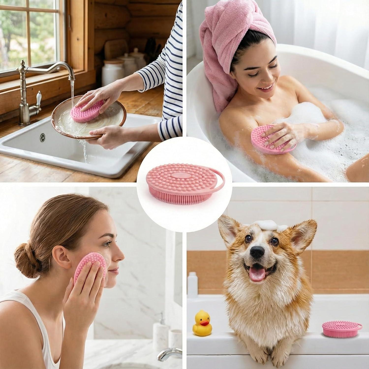 Exfoliante de Cuerpo de Silicona CamareR Paquete de 3