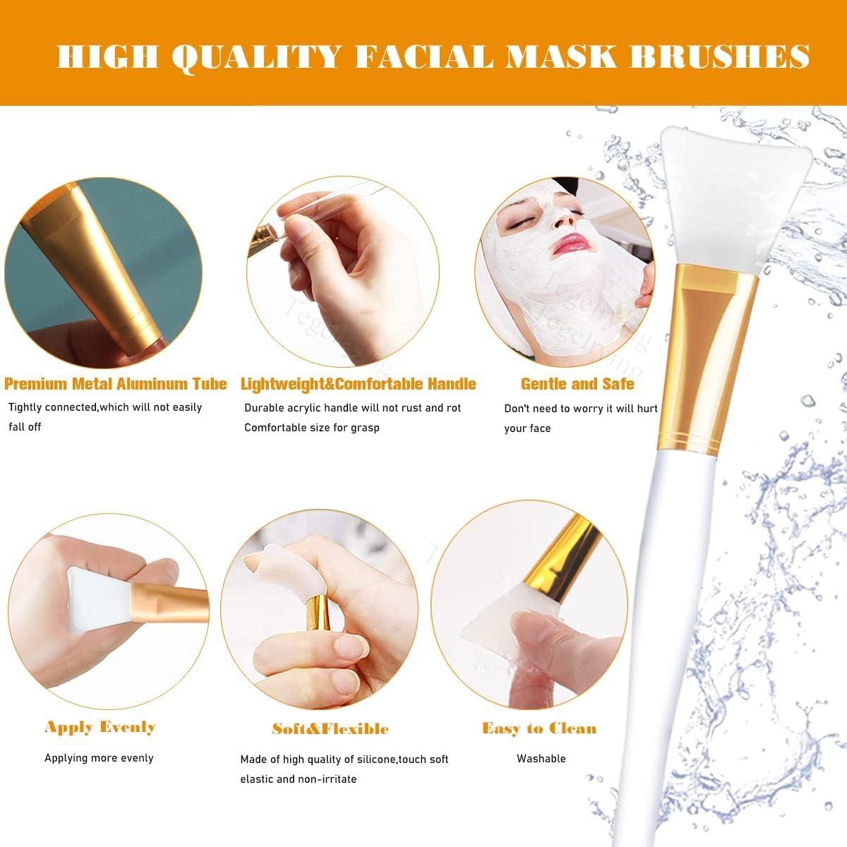 6 Brochas de Silicona para Mascarilla Facial Van Billion