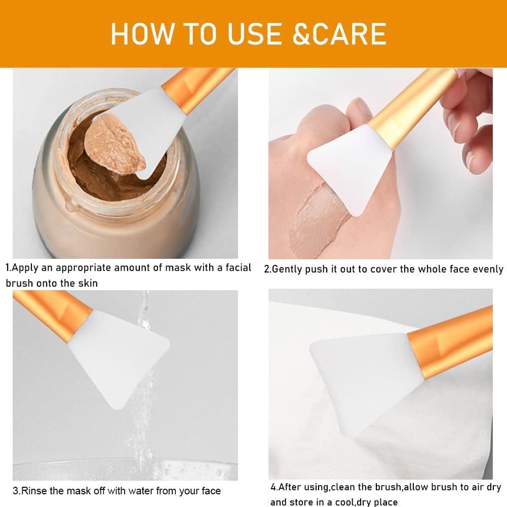 6 Brochas de Silicona para Mascarilla Facial Van Billion