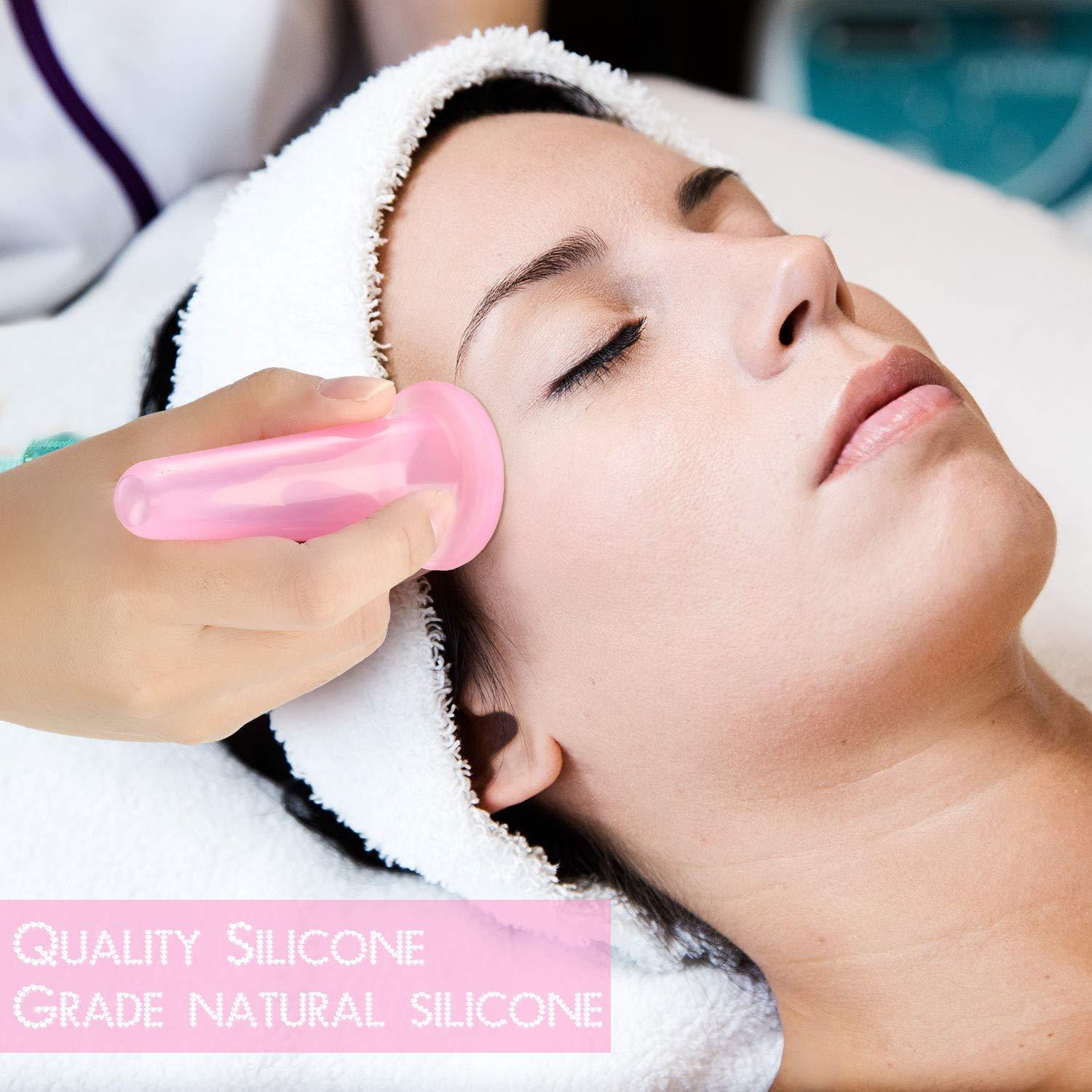 Kit de Ventosas Faciales BBTO de Silicona - 6 Piezas y Cepillo